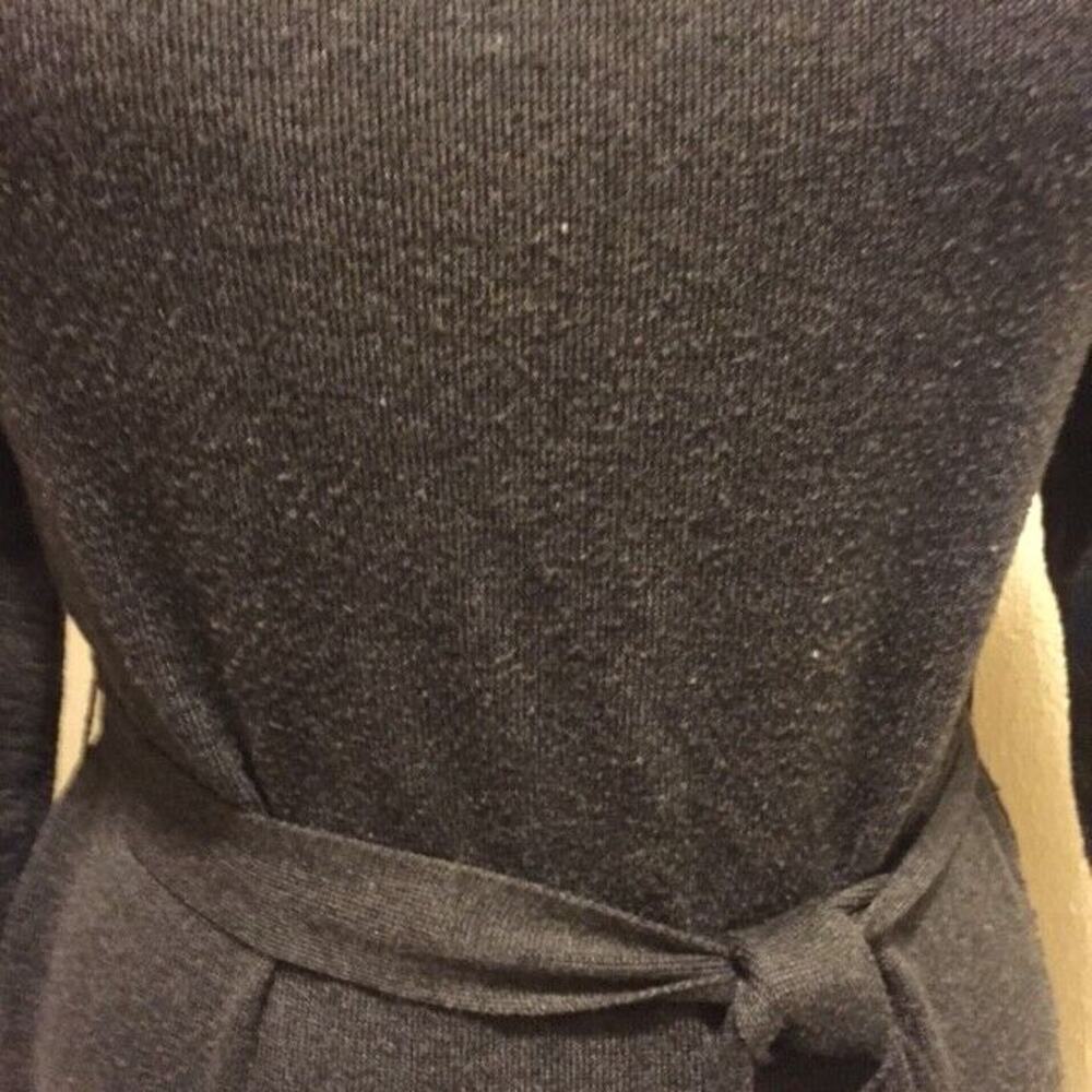 Rabbit Rabbit Rabbit Designs Gray Belted Sweater Dress Size XL - Picture 3 of 9